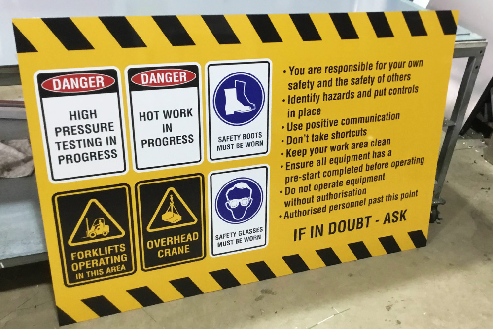 Specialising in Safety Signs - Ezy Sign Solutions - Mackay & Moranbah