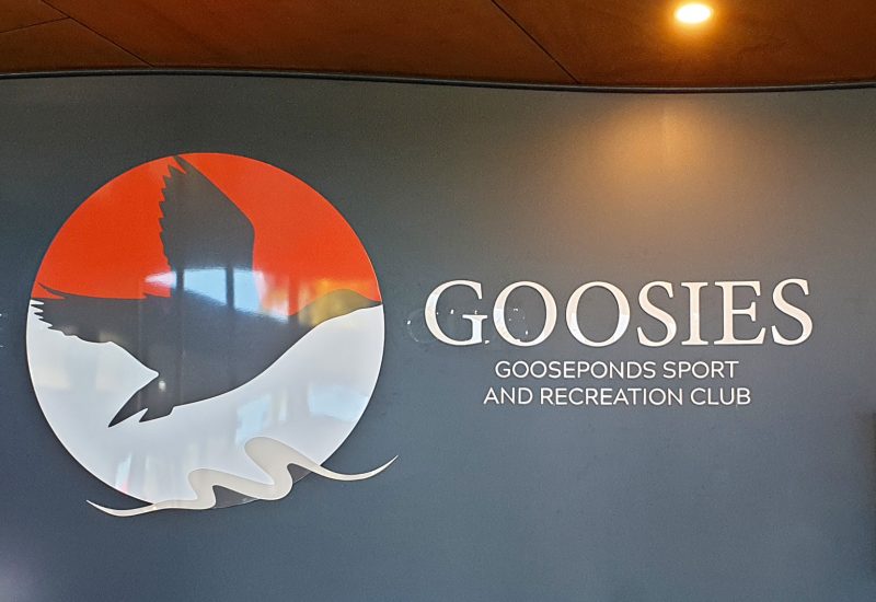 Goosies Gooseponds Sport and Recreation club Mackay Reception Signage